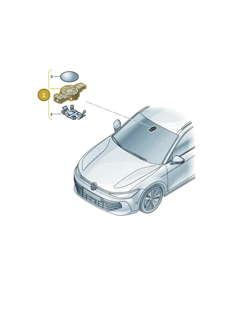 89D955555 — Volkswagen Magotan 2.0 (2024-) diagram 3j0955500, position 1