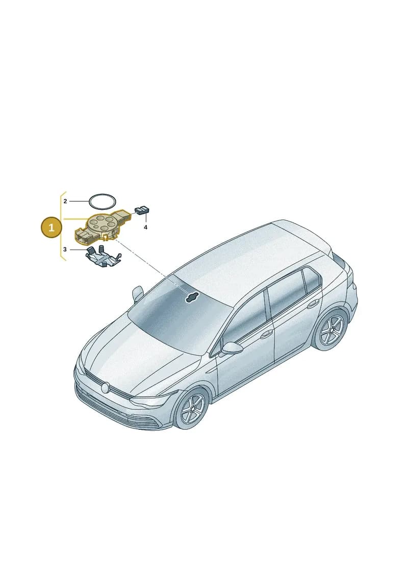 89D955555 — Volkswagen Golf 1.5 (2020-) diagram 5h0955005, position 1