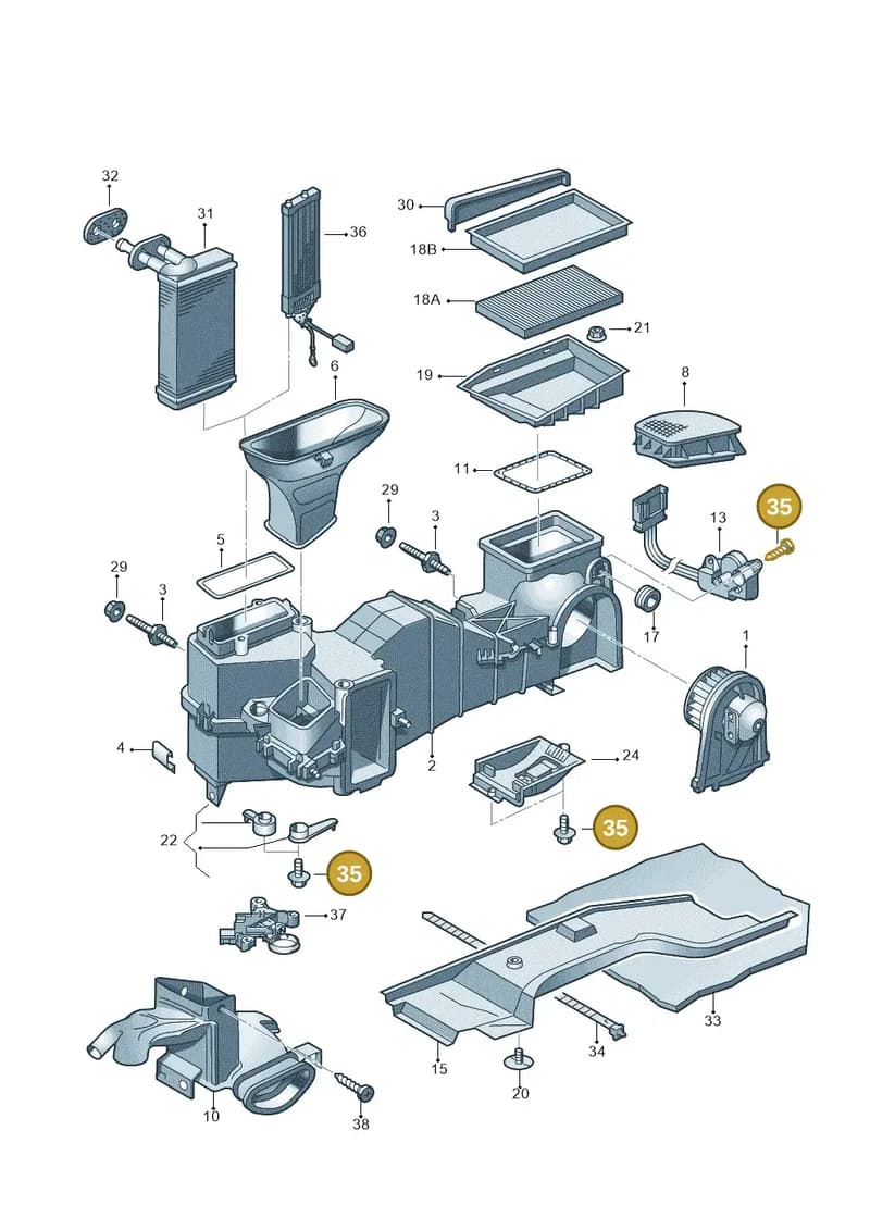 8D0820435A — SEAT AROSA (2003-2004) diagram 231819250, position 35