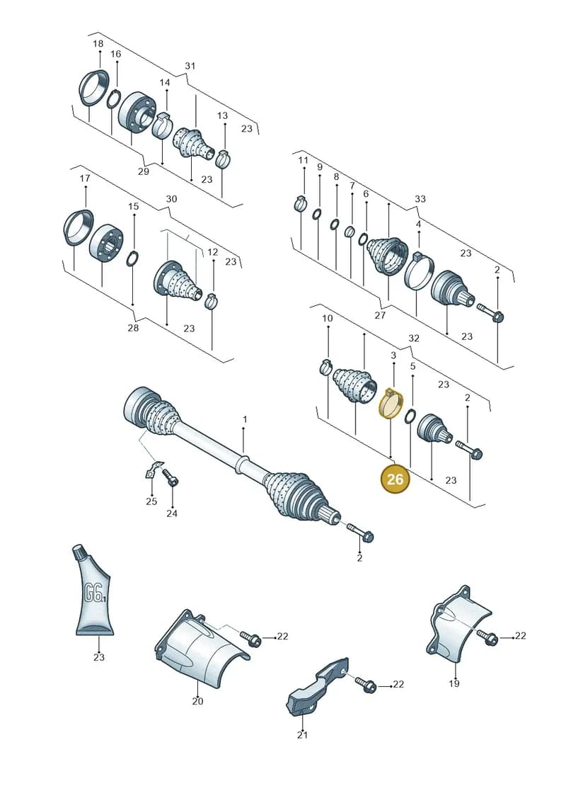 8E0498099D — SEAT Exeo ST Reference (2008-2011) diagram 249407200, position 26