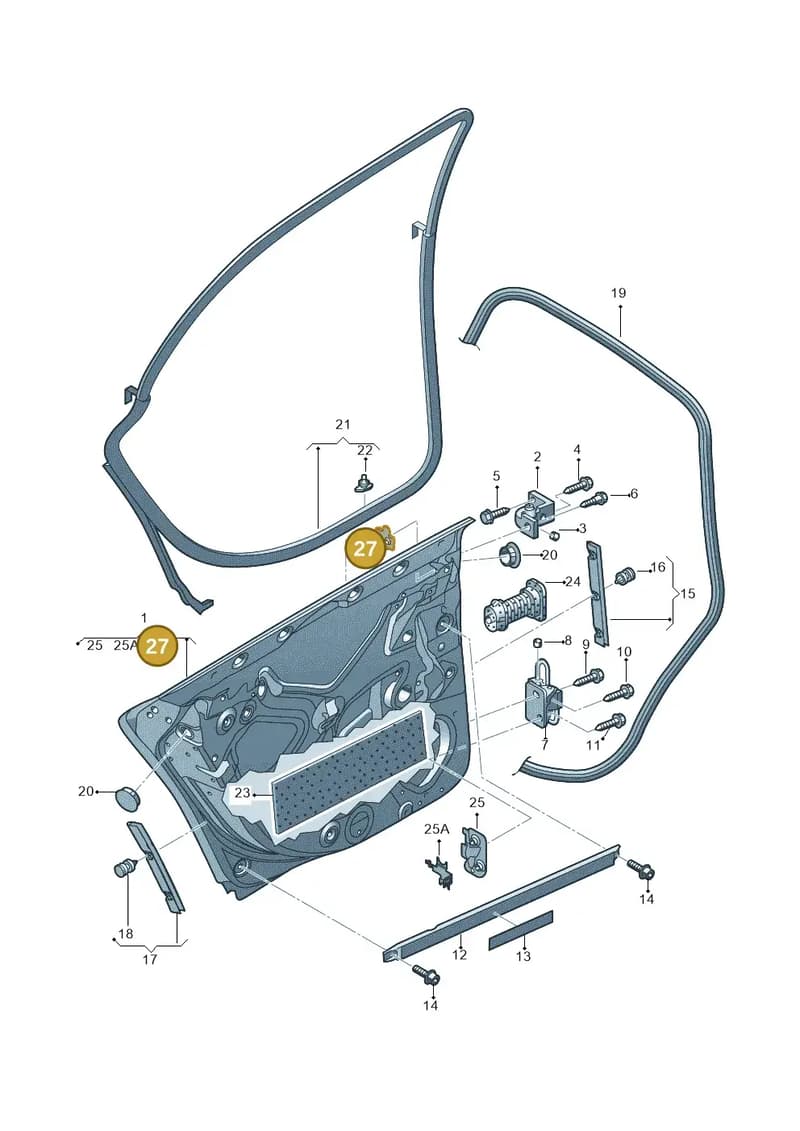 8E0802591 — SEAT Exeo ST Reference (2008-2011) diagram 249833100, position 27