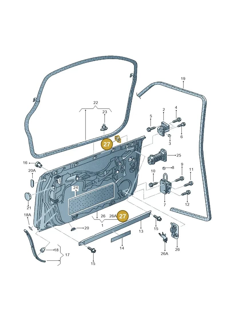 8E0802592 — SEAT Exeo ST Reference (2008-2011) diagram 664831000, position 27