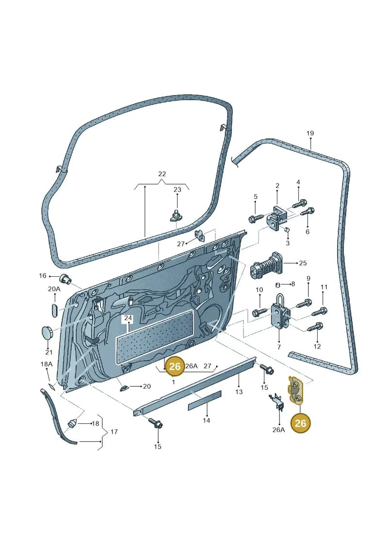 8E0831446E — SEAT Exeo ST Reference (2008-2011) diagram 664831000, position 26