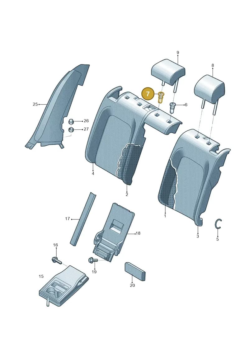 8YD886920A4PK — Volkswagen Passat Pro (2024-) diagram 3jg885080, position 7