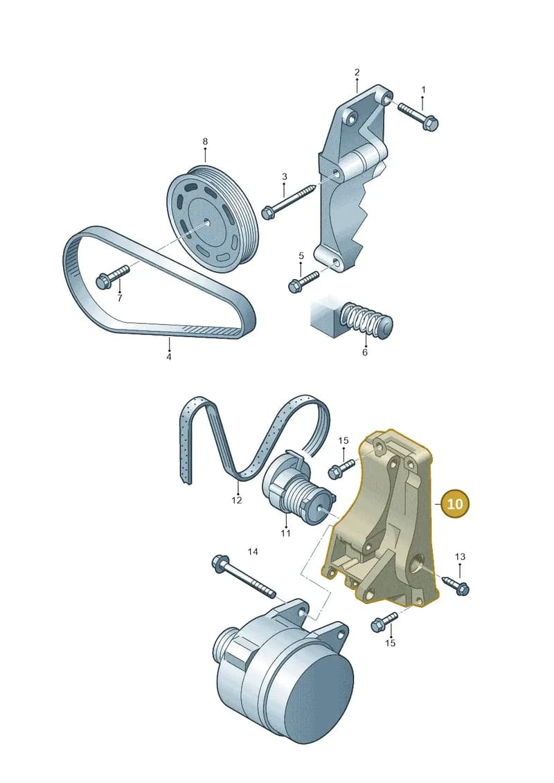 036145163F — Skoda Roomster (2010-2015) diagram 225903400, position 10