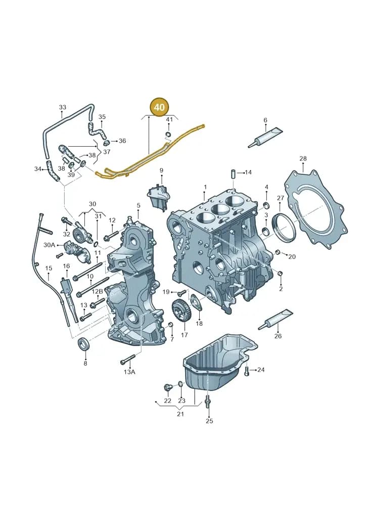 03D103211C — Skoda Fabia Scout (2010-2014) diagram 253103030, position 40