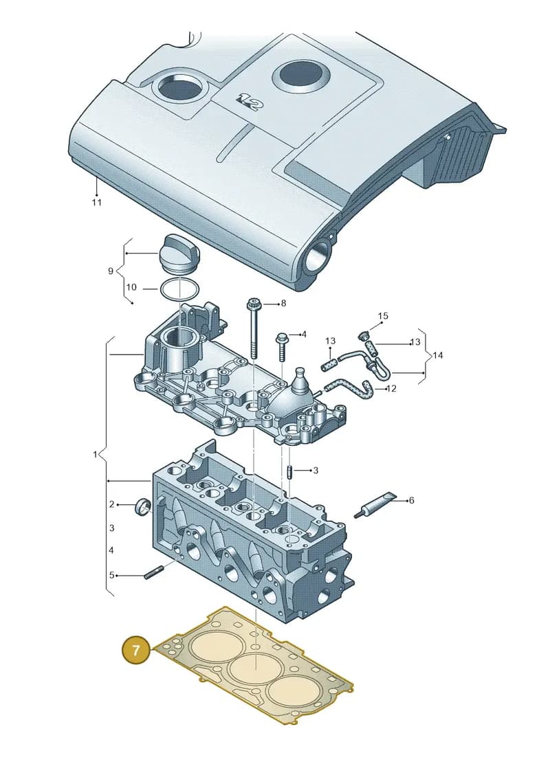 03D103383G — Skoda Fabia Scout (2010-2014) diagram 253103300, position 7