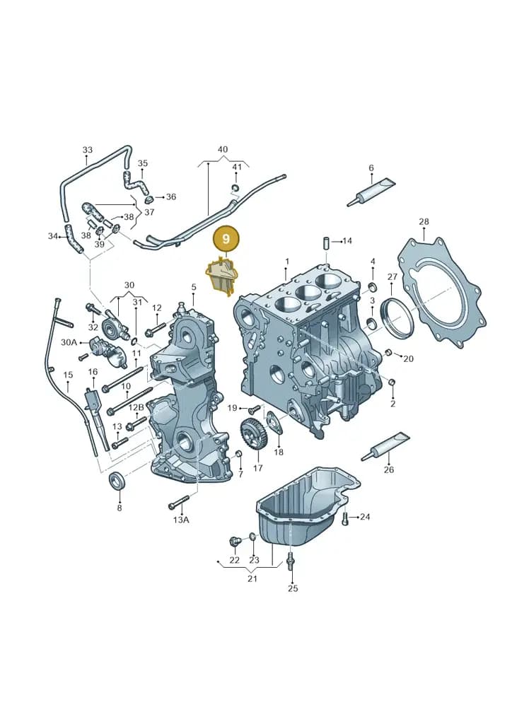 03D103515B — Skoda Fabia Scout (2010-2014) diagram 253103030, position 9