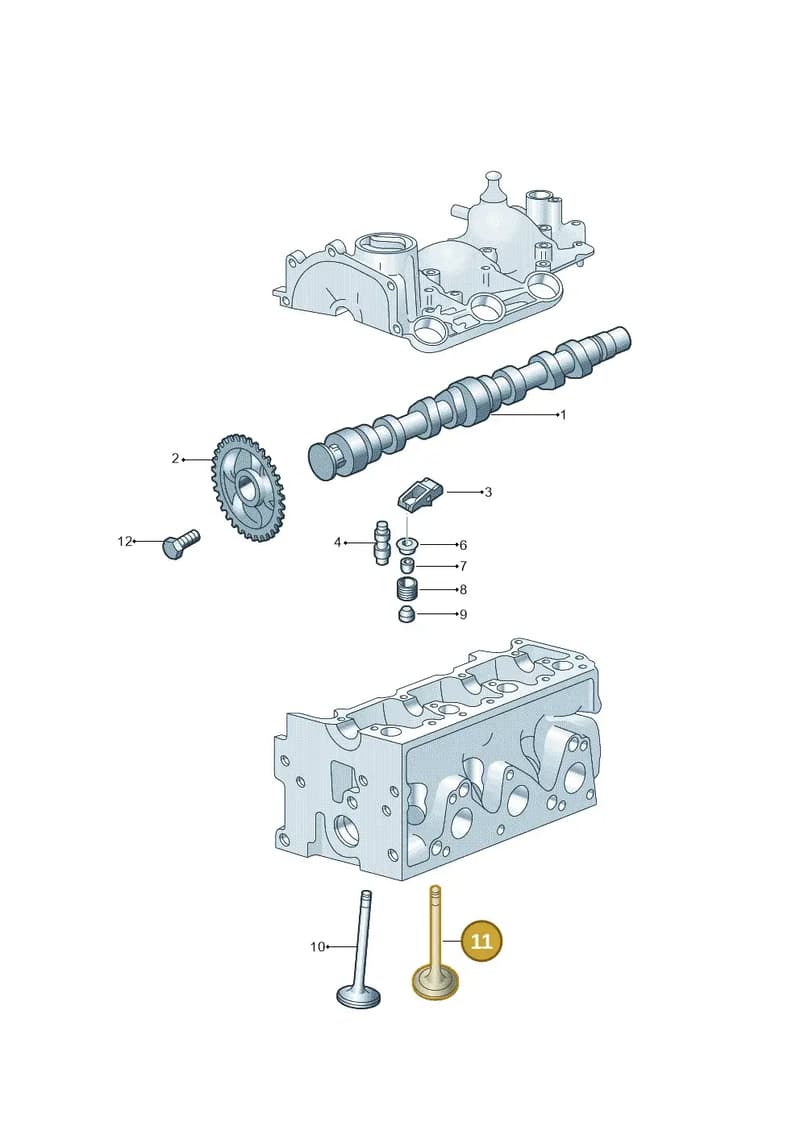 03D109611A — Skoda Fabia Scout (2010-2014) diagram 225109100, position 11