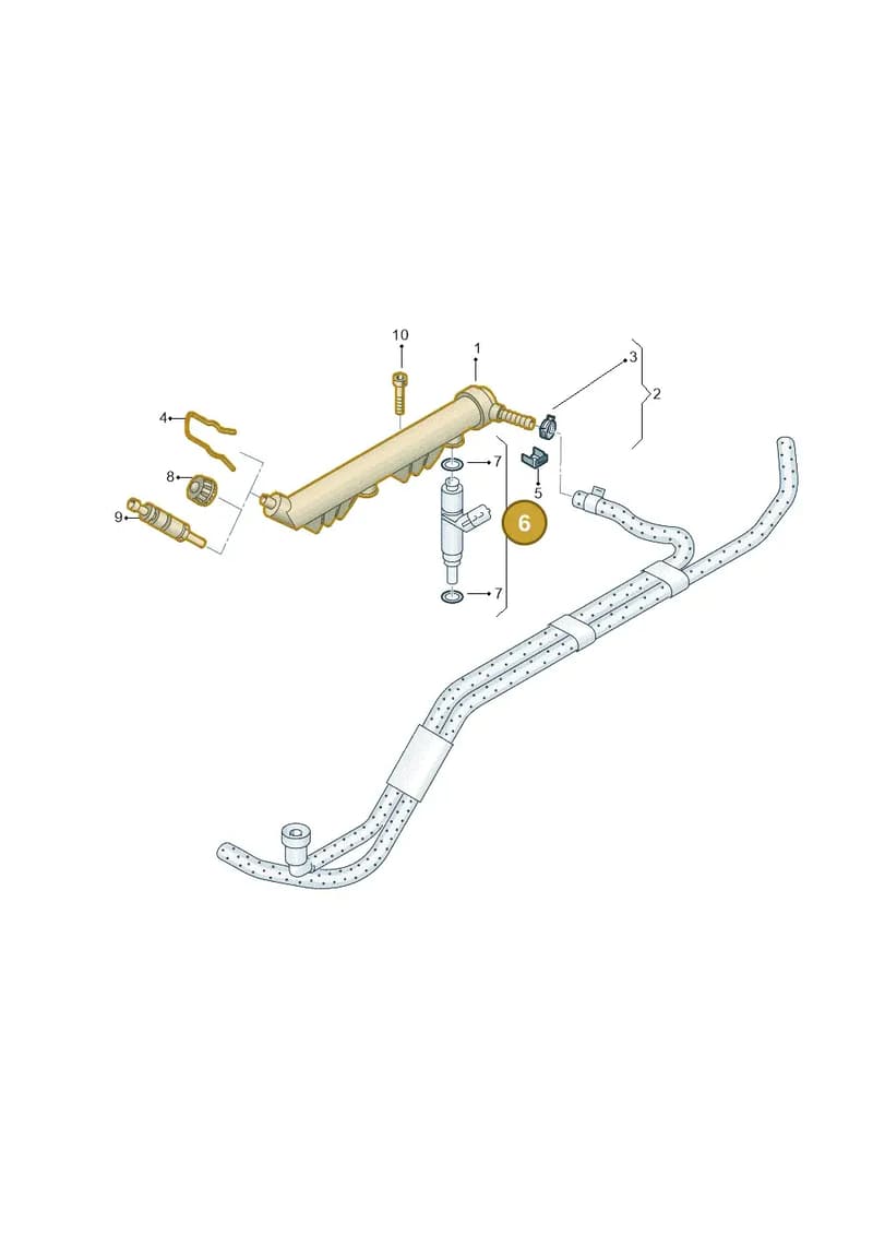 03D906031G — Skoda FABIA/COMBI            05> (2004-) diagram 225133410, position 6