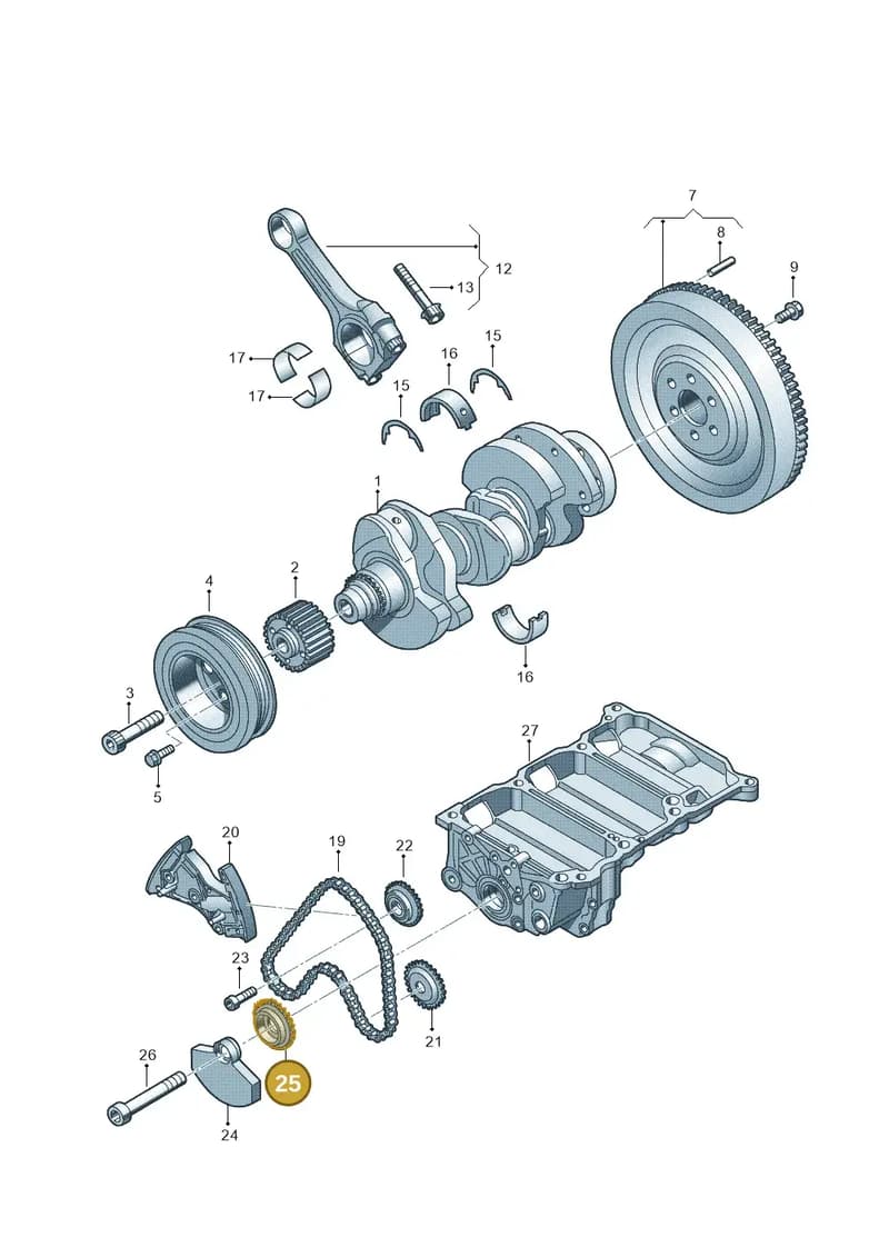 03P103333A — Skoda Roomster (2010-2015) diagram 672105400, position 25