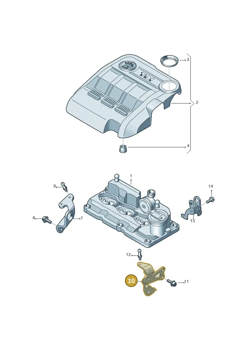 03P103369 — Skoda Roomster (2010-2015) diagram 697103600, position 10