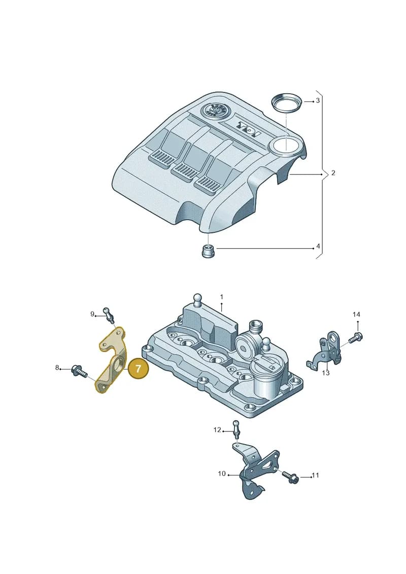 03P103390A — Skoda Roomster (2010-2015) diagram 697103600, position 7