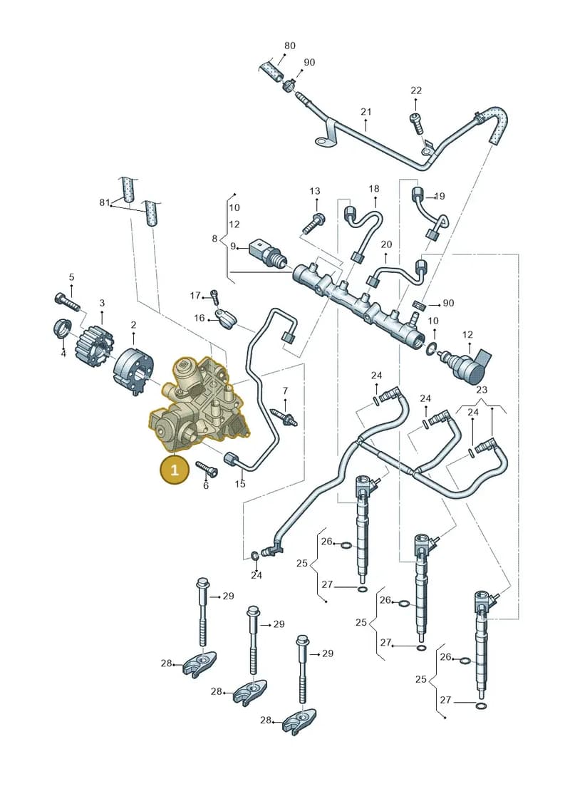 03P130755 — Skoda Roomster (2010-2015) diagram 677130300, position 1