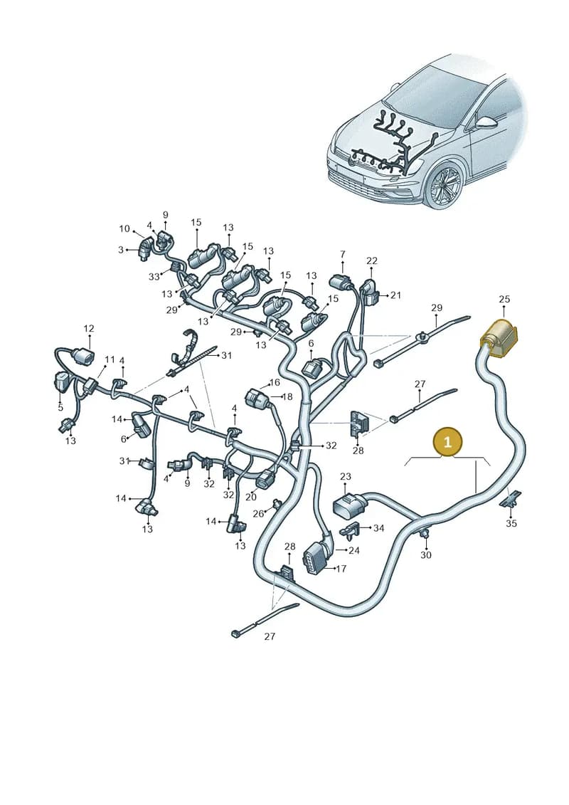 05E972627K — Skoda Karoq (2017-2022) diagram 827971250, position 1