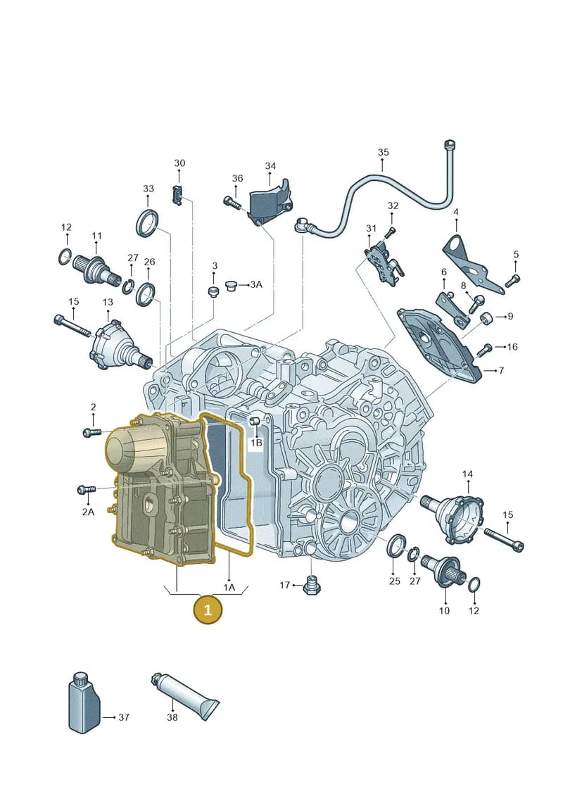 0AM325025DZJY — Skoda Superb comfort (2008-2013) diagram 666321062, position 1