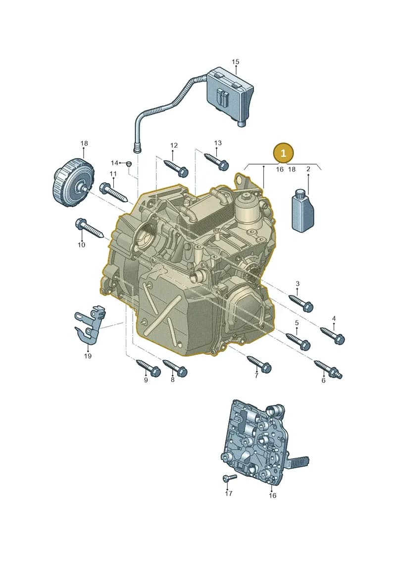 0D9300042KX00H — Skoda Kodiaq (2016-2024) diagram 827355040, position 1