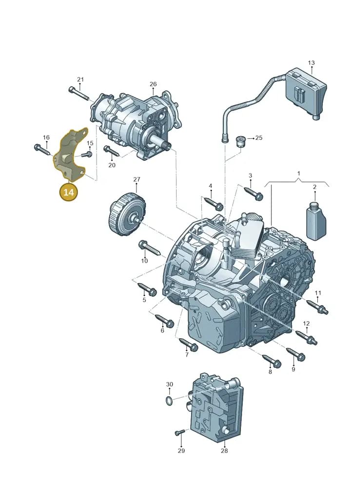 0FN409905B — Skoda Karoq (2017-2022) diagram 828300622, position 14