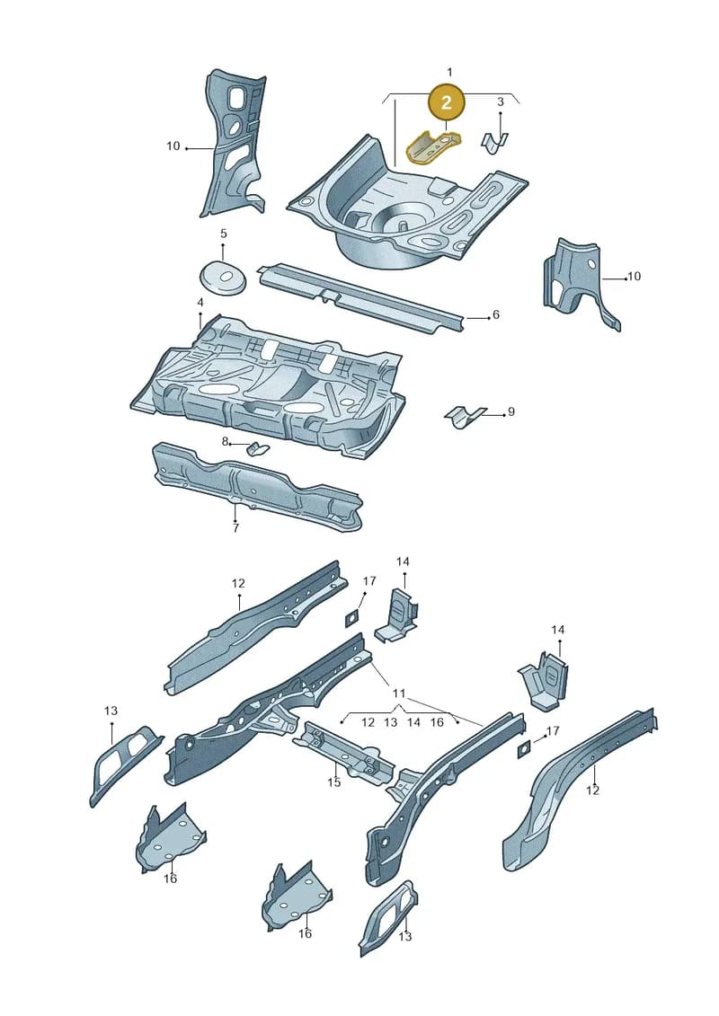 1J6803616 — Skoda Roomster (2010-2015) diagram 481803200, position 2
