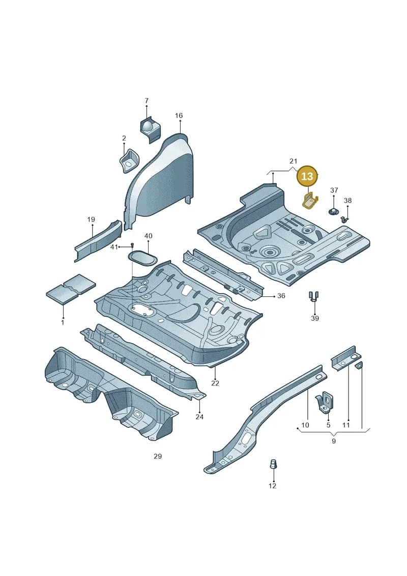 1J6803616 — Skoda Rapid Spaceback (2014-2022) diagram 865803200, position 13