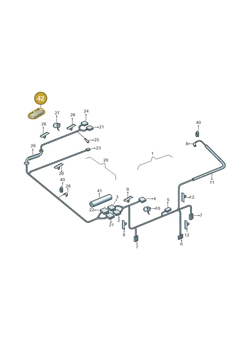 1U6971904A — Skoda Octavia ambiente (2008-2013) diagram 419972500, position 42