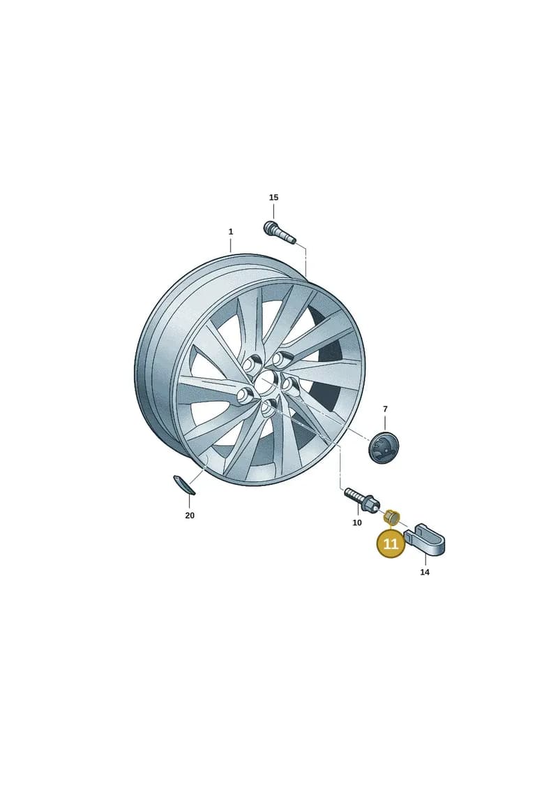 1Z06011737ZS — Skoda Superb Combi (2023-) diagram 3p0601060, position 11