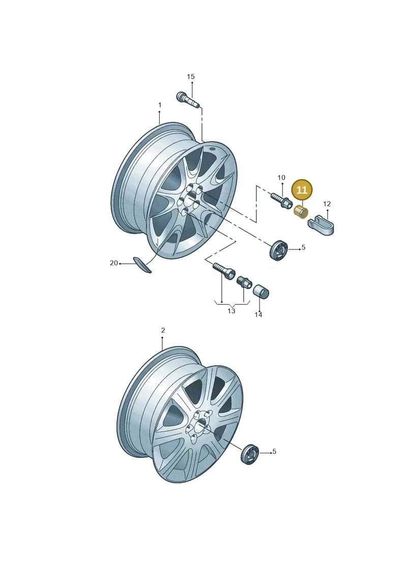1Z06011737ZS — Skoda ROOMSTER               06> (2006-) diagram 481601500, position 11