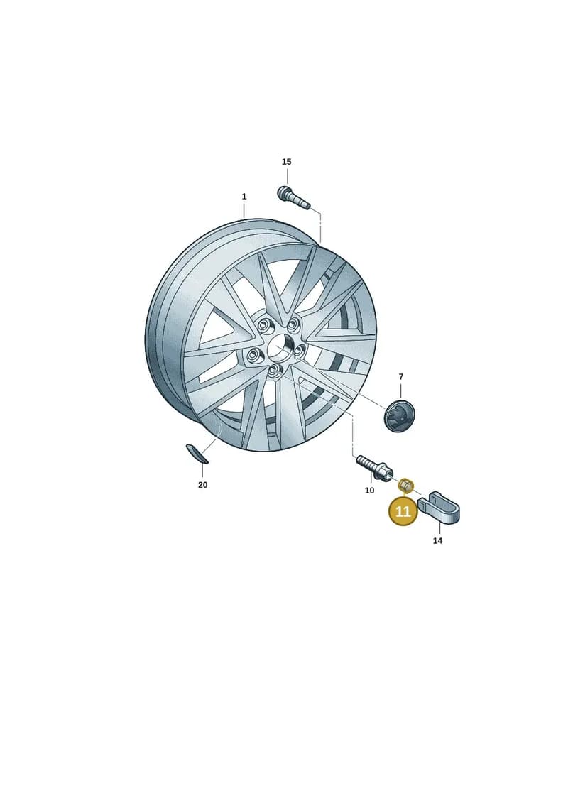 1Z06011737ZS — Skoda Fabia (2021-) diagram 6vn601050, position 11
