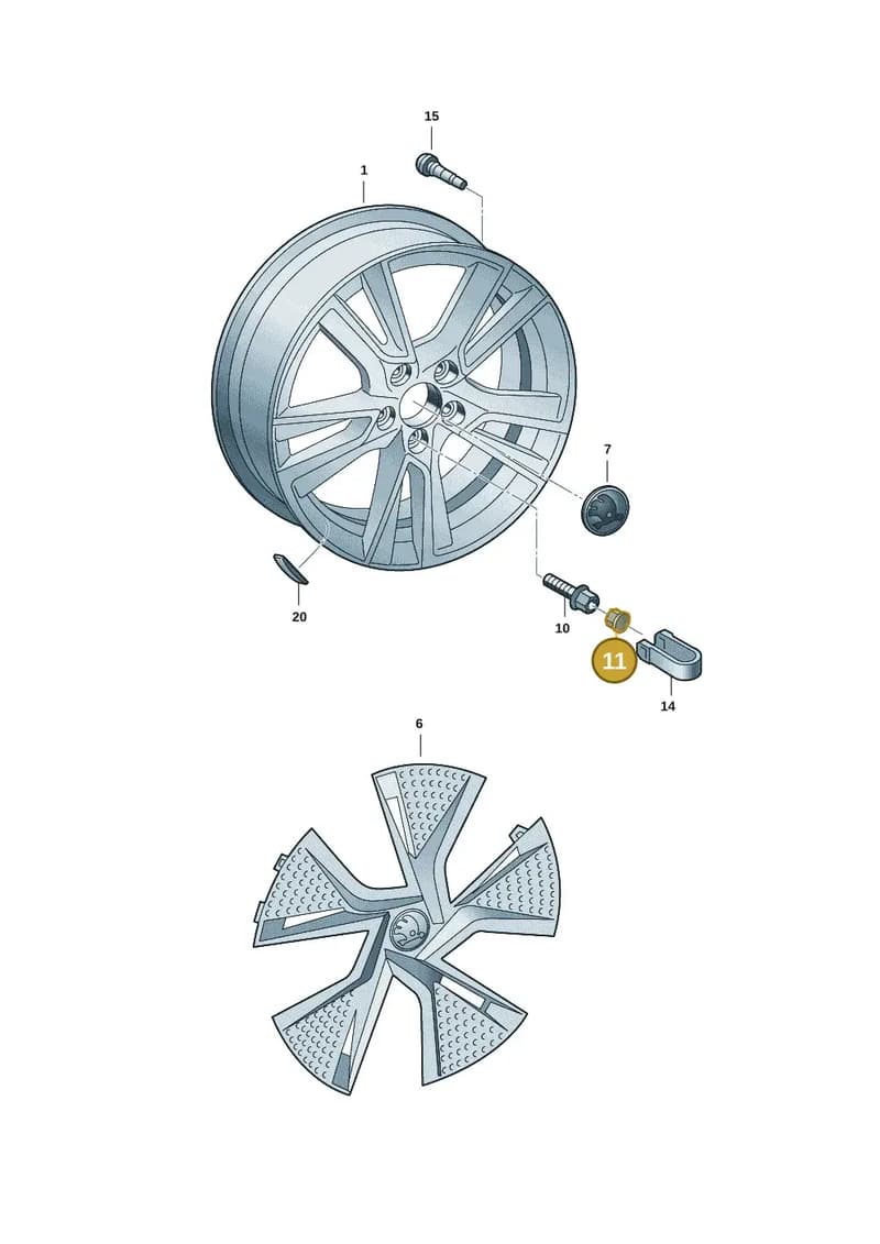 1Z06011737ZS — Skoda Fabia (2021-) diagram 6vn601060, position 11