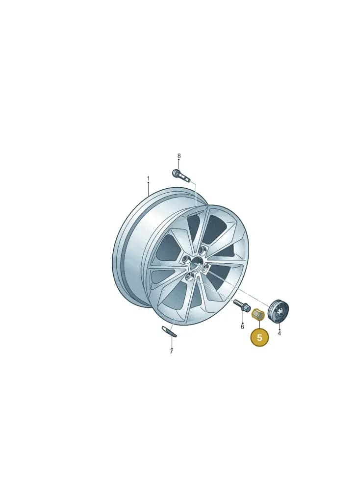 1Z0601173UZ7 — Skoda Citigo (2019-2021) diagram 727601060, position 5