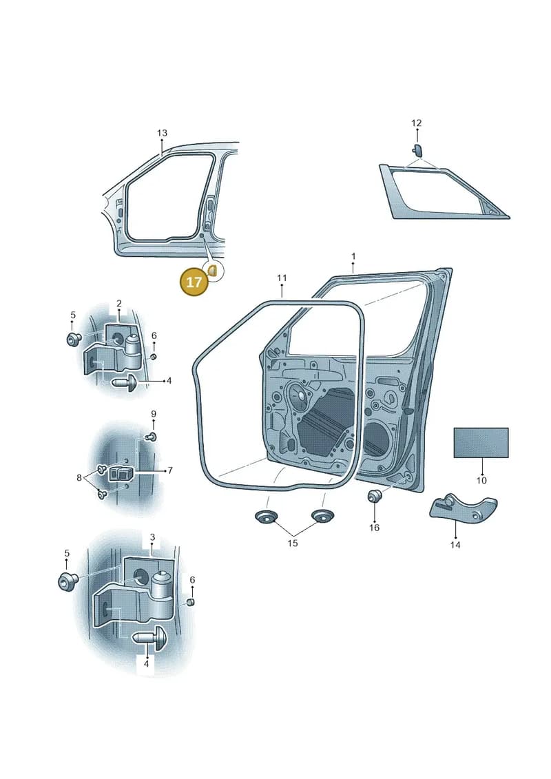 1Z0827471 — Skoda Yeti (2013-2017) diagram 666831100, position 17