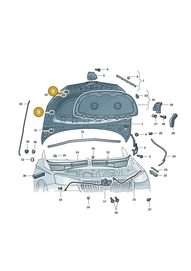 1Z0827471 — Skoda Fabia (2021-2022) diagram 6vn823000, position 9