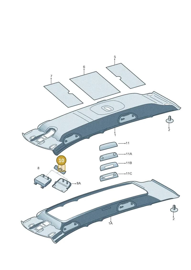 1Z0857943 — SEAT Toledo (2015-2019) diagram 740867550, position 10