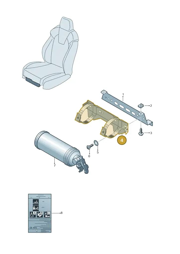 1Z0860231A — Skoda Fabia (2021-2022) diagram 585011000, position 4