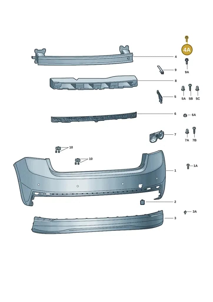 1Z0860505D — Skoda Fabia (2021-2022) diagram 6vn807050, position 4A