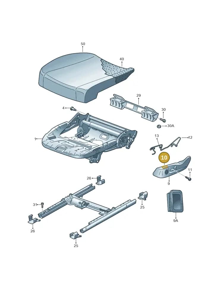 1Z0881463A9B9 — Skoda Octavia (2017-2020) diagram 632881100, position 10