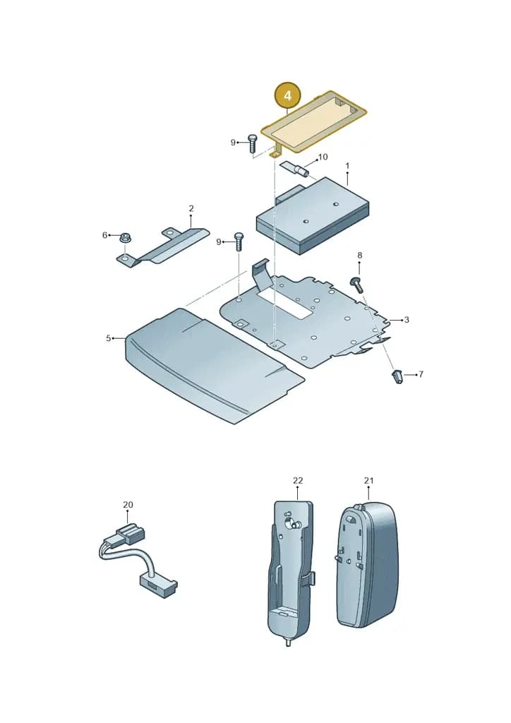 1Z0919694 — Skoda Octavia (2017-2020) diagram 666035500, position 4