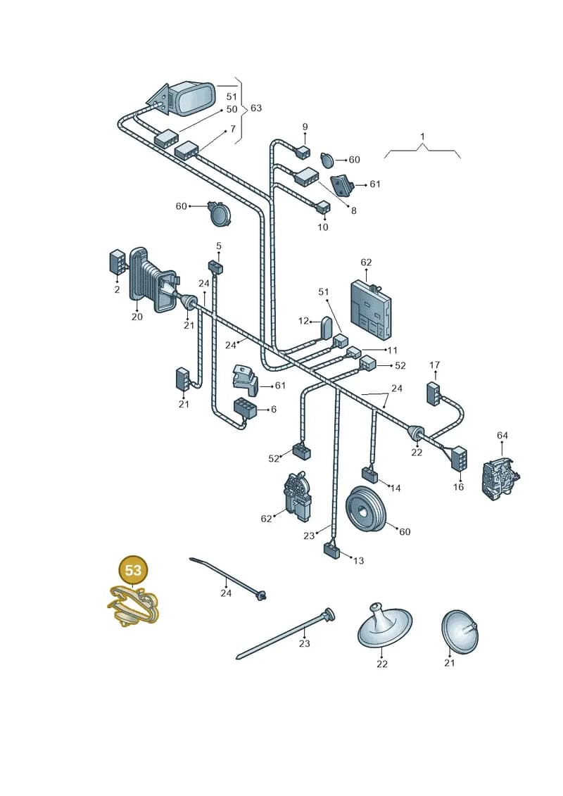 1Z0971003A — Skoda Superb (2013-2015) diagram 632972370, position 53