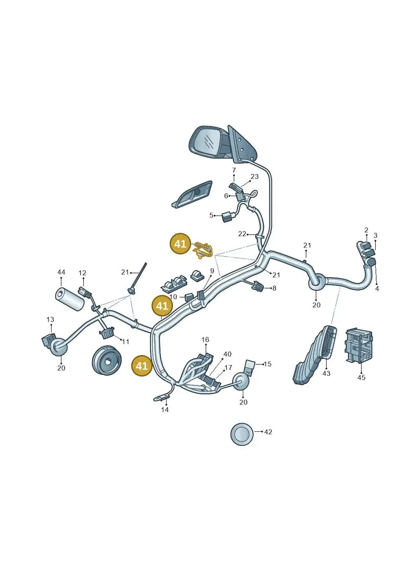 1Z0971003A — Skoda Octavia ambiente (2008-2013) diagram 663972350, position 41