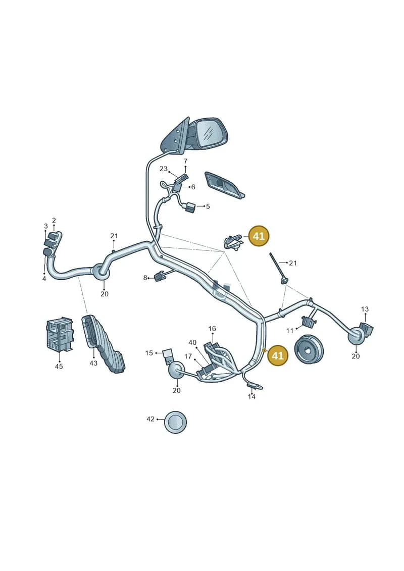 1Z0971003A — Skoda Octavia ambiente (2008-2013) diagram 663972370, position 41