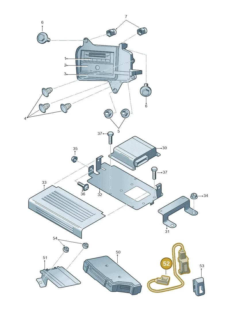 1Z0971199 — Skoda Superb (2013-2015) diagram 632035400, position 52