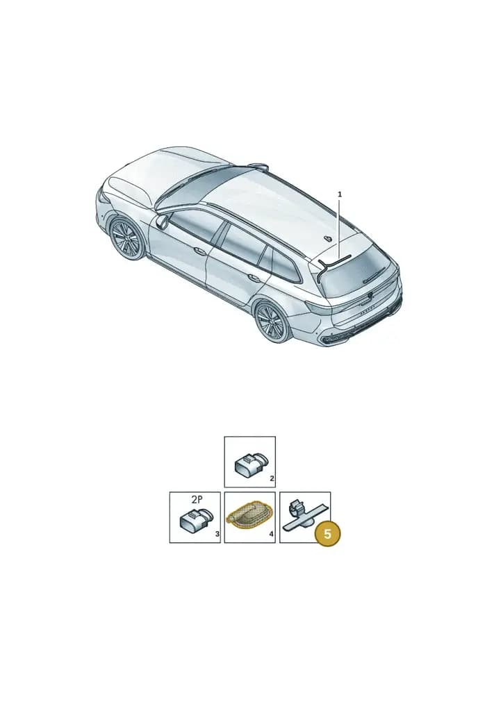1Z0971738A — Volkswagen Passat Estate (2023-2025) diagram 3j0972830, position 5