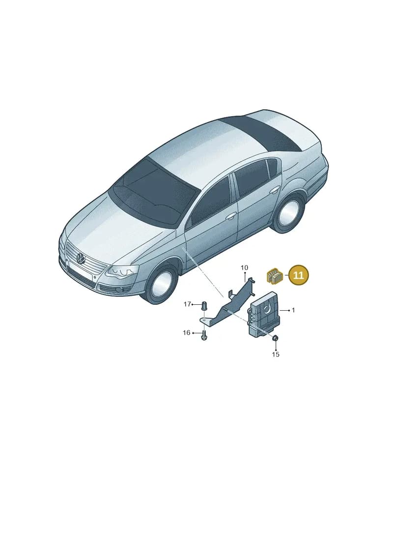 1Z0971739A — Skoda Superb Ambition (2009-2015) diagram 460927450, position 11