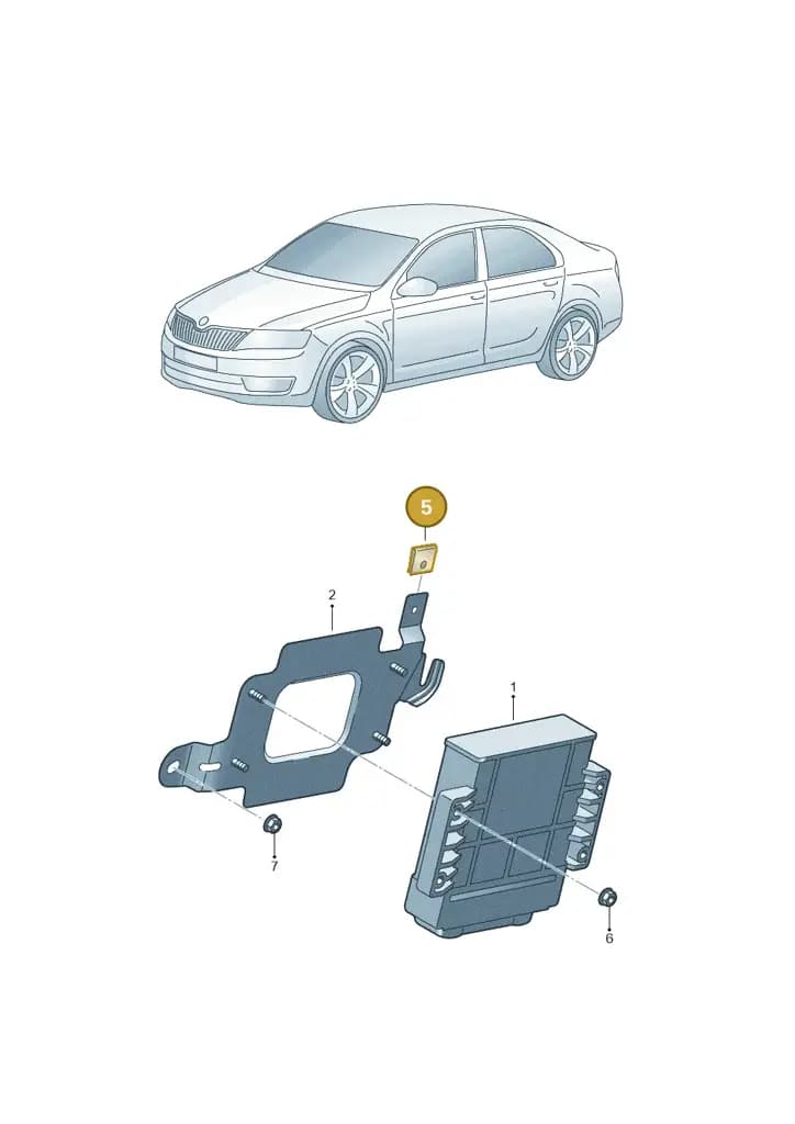 1Z0971739A — Skoda Octavia (2017-2020) diagram 753927500, position 5