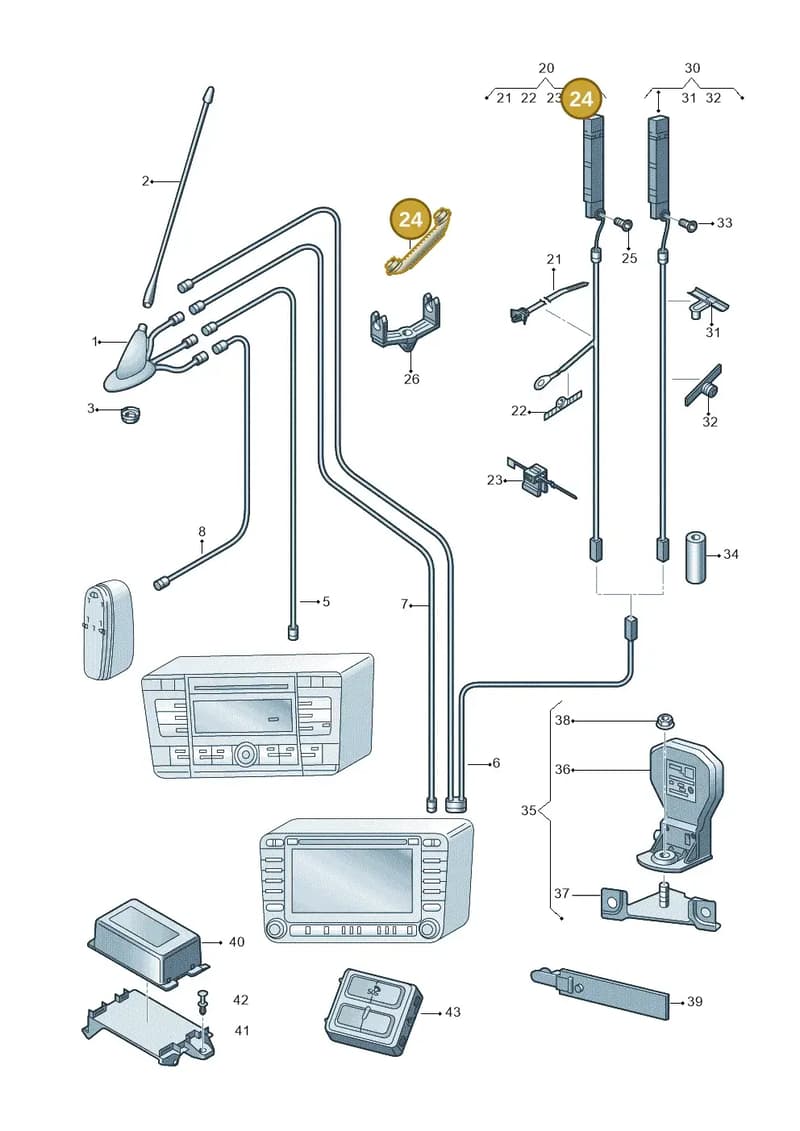 1Z0971829 — Skoda Octavia (2012-2017) diagram 753000080, position 24