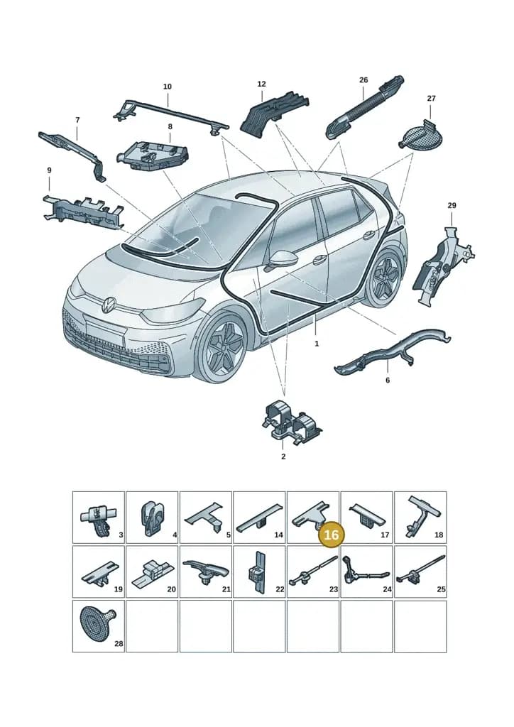 1Z0971848 — Skoda Enyaq (2020-2021) diagram 10a971090, position 16