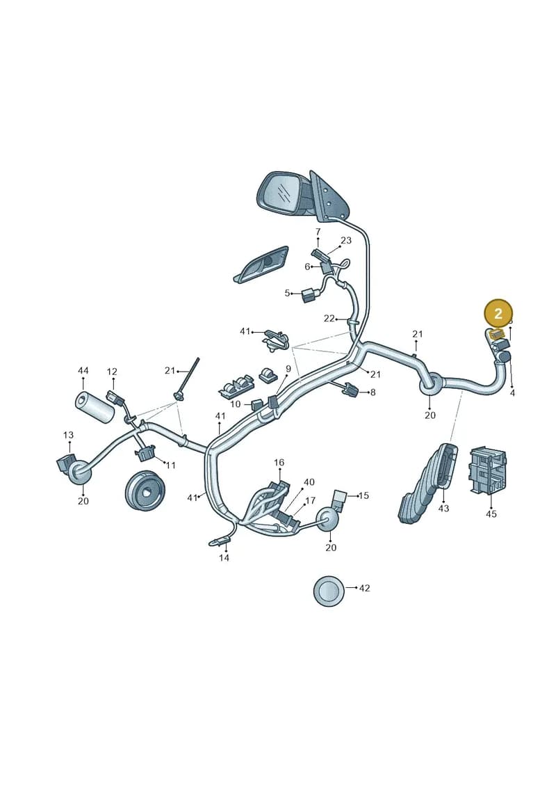 1Z0972726 — Skoda Octavia ambiente (2008-2013) diagram 663972350, position 2