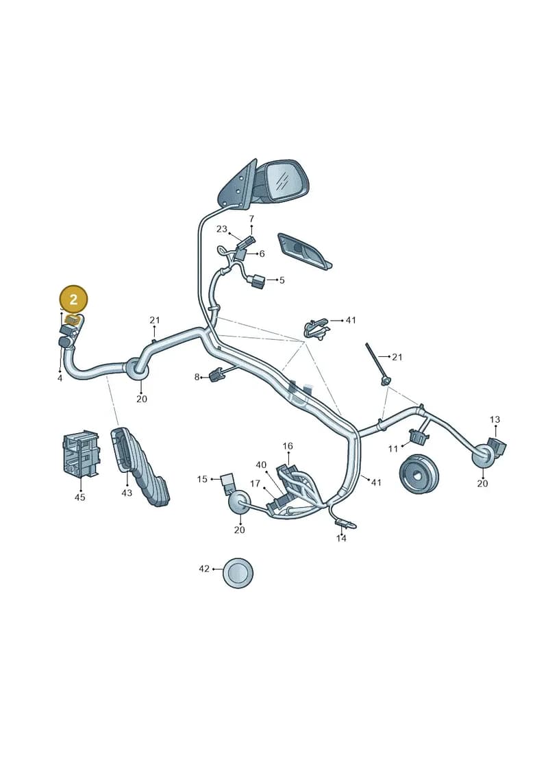 1Z0972726 — Skoda Octavia ambiente (2008-2013) diagram 663972370, position 2