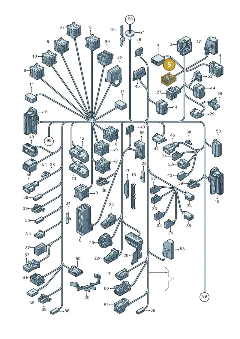 1Z0972726 — Volkswagen Polo (2012-2014) diagram 672971830, position 5