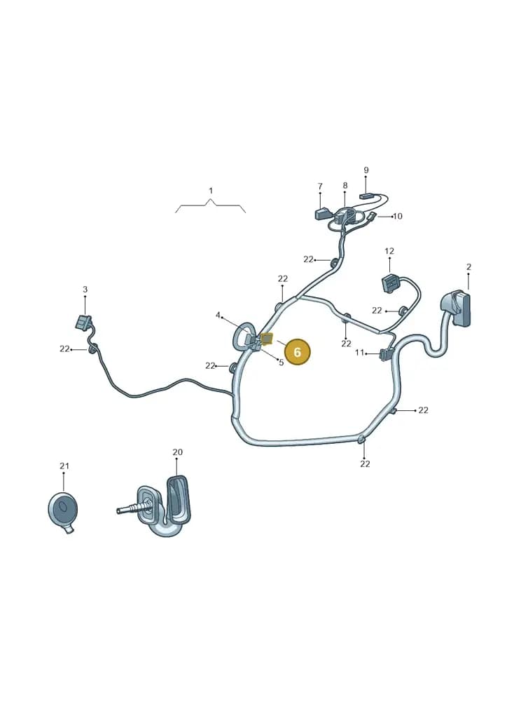 1Z0972726 — SEAT Toledo (2015-2019) diagram 740972350, position 6
